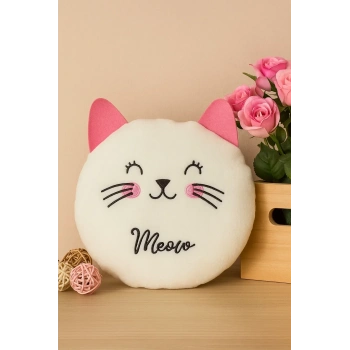 Sevimli Kedi Orta Boy Bebek Çocuk Yastık