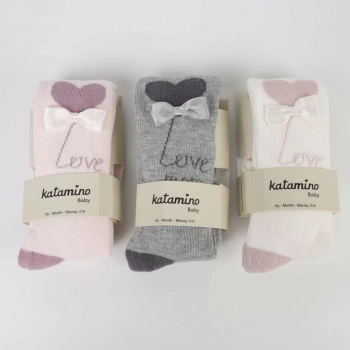 Sudan Aks Kız Bebek Külotlu Çorap K62302 Asorti