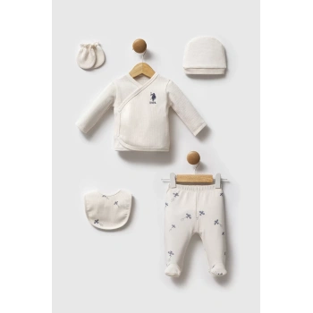 U.s. Polo Assn Hastane Çıkışı 5’li Set Usb2603 Ekru