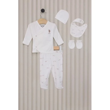 U.s Polo Bebek 5li Hatane Çıkış Seti Usb2017 Krem