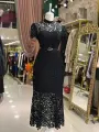 SİYAH DANTEL ELBİSE