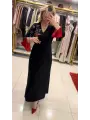 SİYAH KIRMIZI ELBİSE