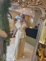 SARI PUANTİYELİ ELBİSE