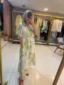 SARI ÇİÇEKLİ ELBİSE
