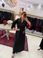 SİYAH KIRMIZI ELBİSE