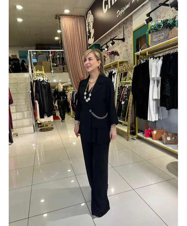 SİYAH ZİNCİR DETAY TAKIM