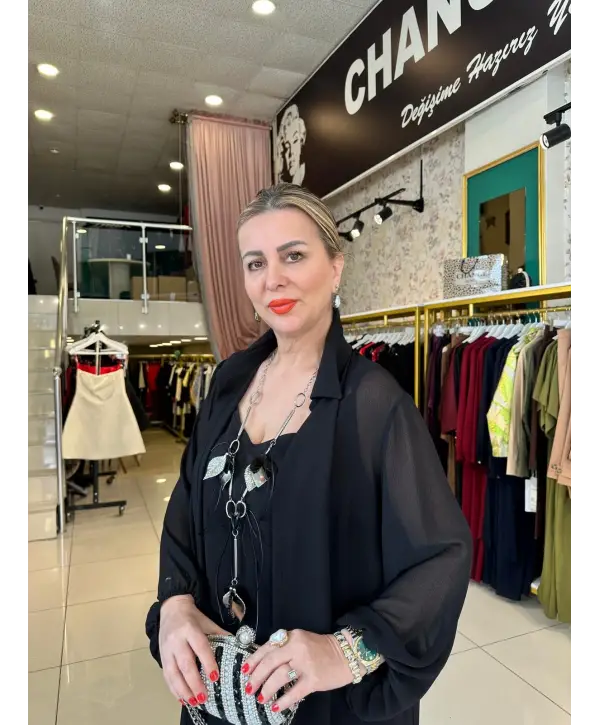 SİYAH ELBİSE TAKIM