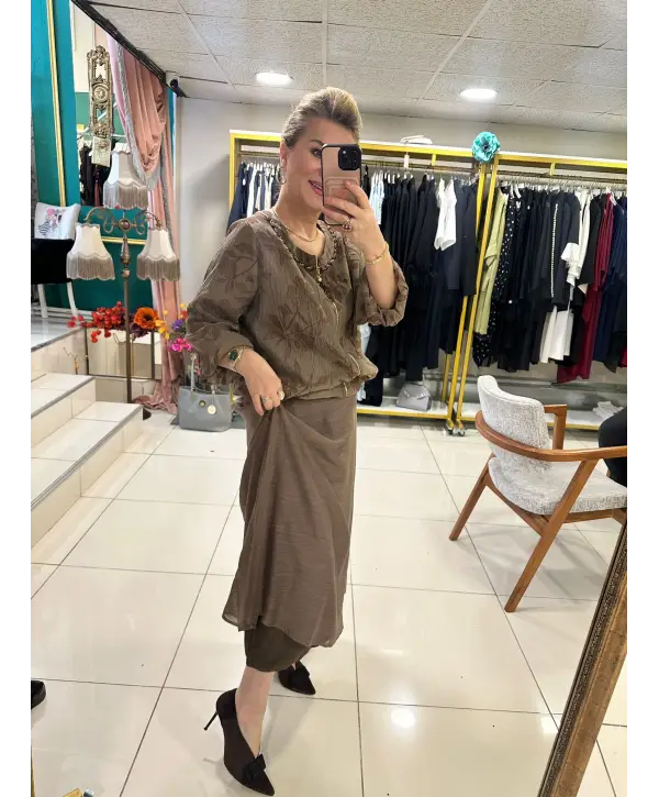 TENCEL KUMAŞ İKİLİ MONTLU TAKIM