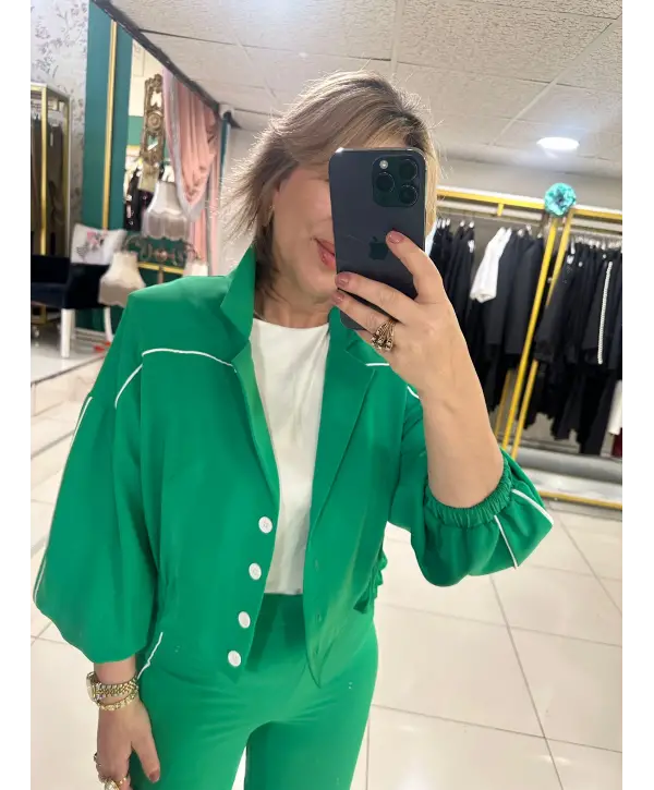 BOMBER CEKETLİ TAKIM YEŞİL