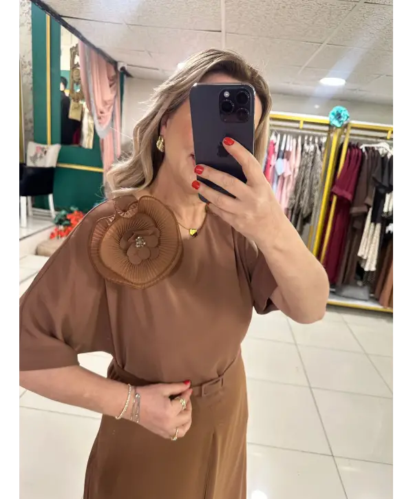 GÜL DETAY ELBİSE