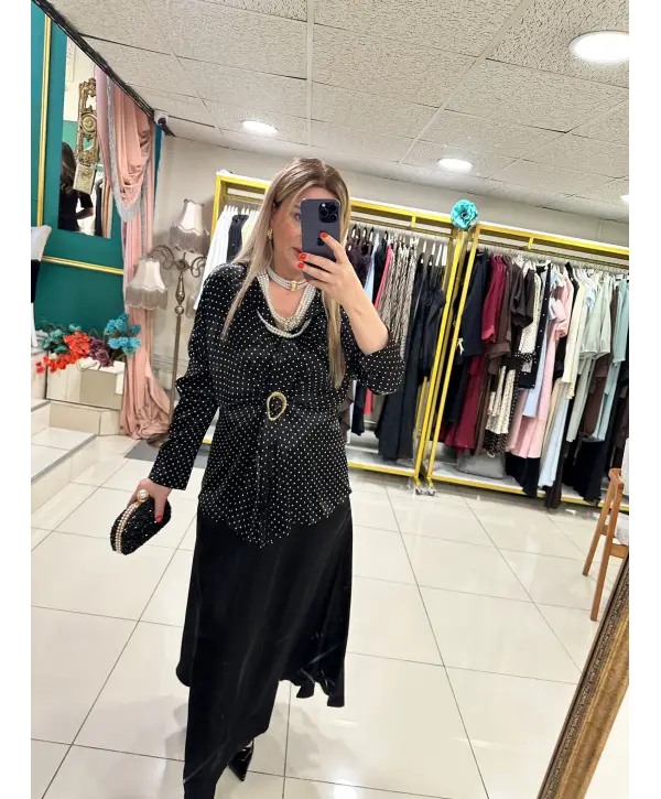 SİYAH PUANTİYE 2Lİ SET TAKIM