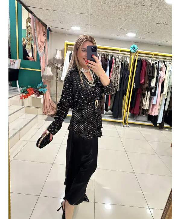 SİYAH PUANTİYE 2Lİ SET TAKIM