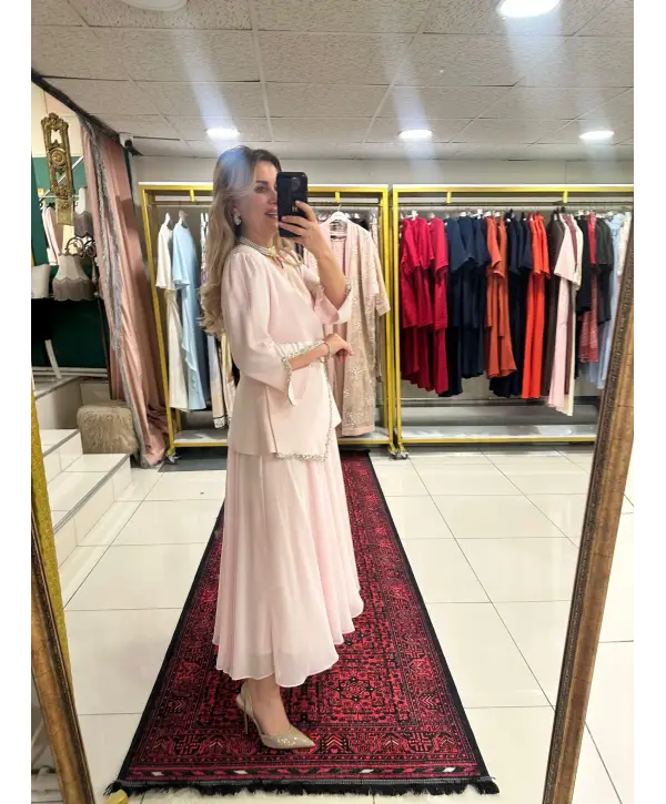 TAŞ İŞLEMELİ ELBİSE