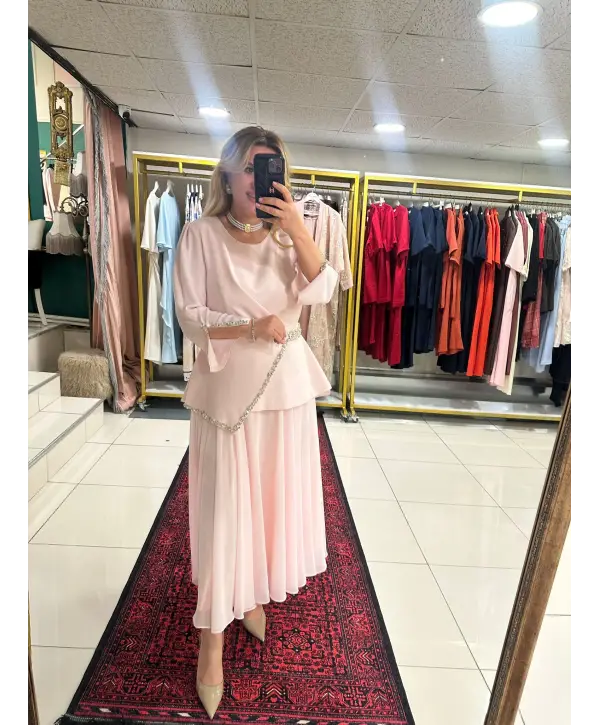 TAŞ İŞLEMELİ ELBİSE