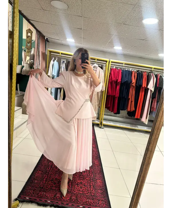 TAŞ İŞLEMELİ ELBİSE