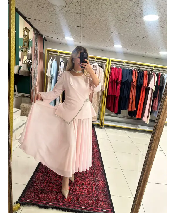 TAŞ İŞLEMELİ ELBİSE