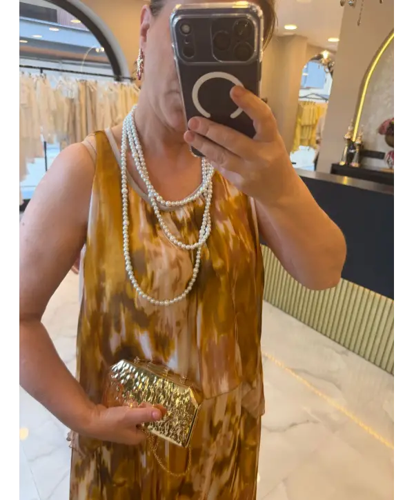 İPEK ŞİFON ELBİSE