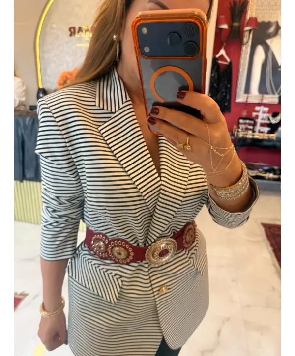 ÇİZGİLİ CEKET