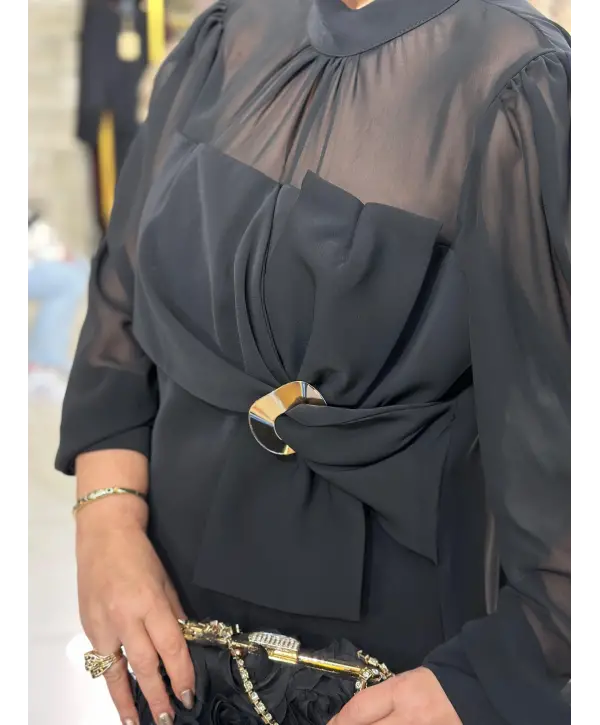 GOLD DETAYLI SİYAH TAKIM