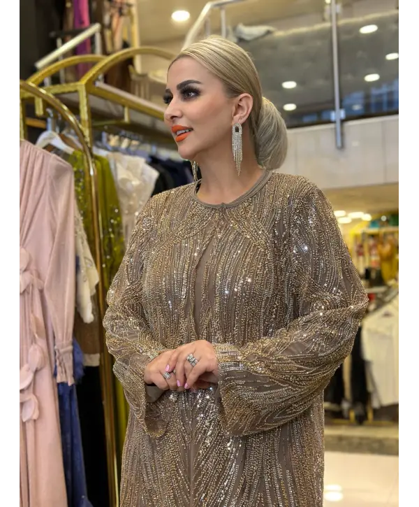 GOLD RENK İKİLİ ABİYE