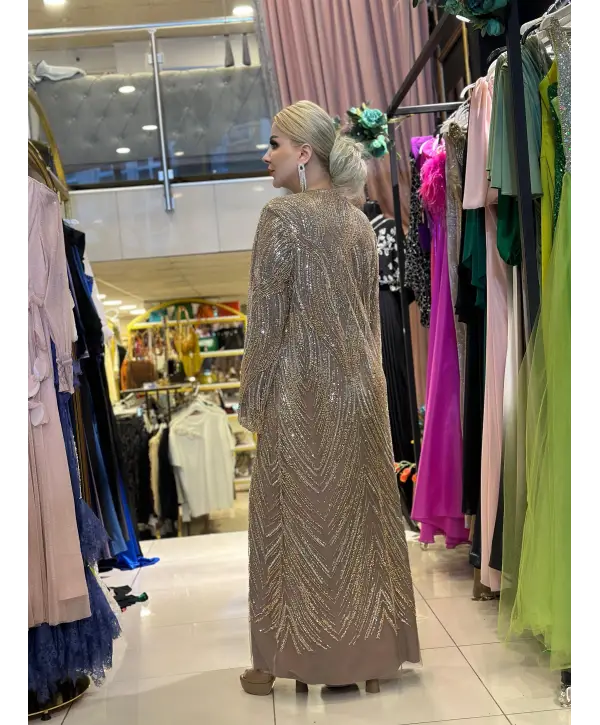 GOLD RENK İKİLİ ABİYE