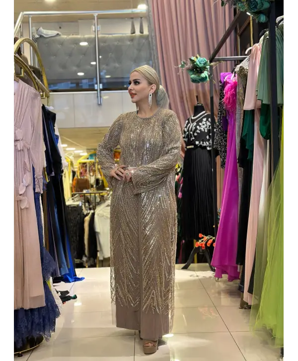 GOLD RENK İKİLİ ABİYE