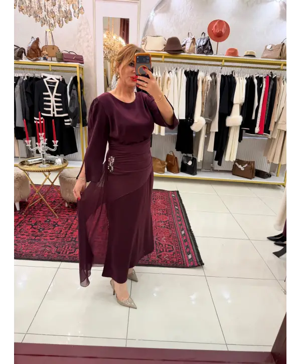 MÜRDÜM TAŞLI ELBİSE