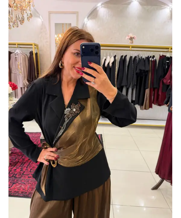 SİYAH KAHVERENGİ TAKIM