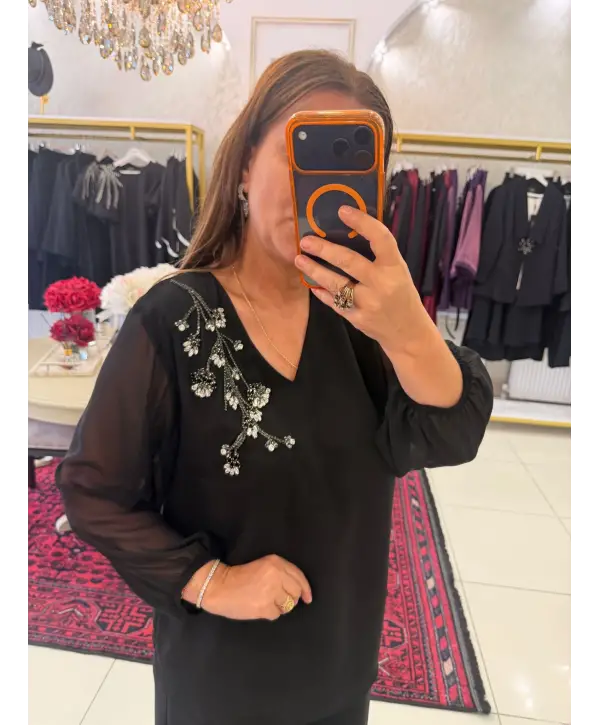 SİYAH TAŞLI TAKIM