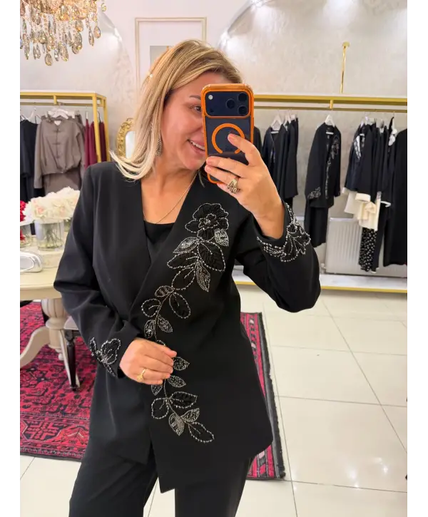SİYAH ÜÇLÜ SET