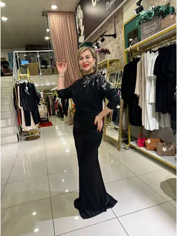 TAŞLI ABİYE ELBİSE