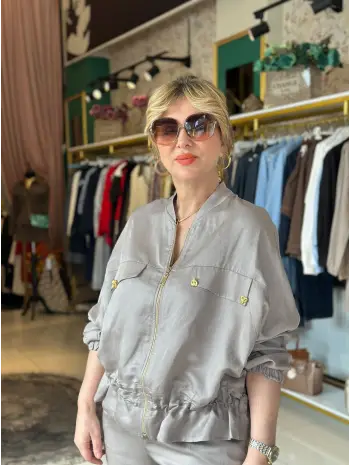 GRİ GOLD DETAY TAKIM