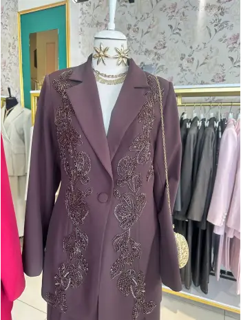 KAHVERENGİ TAŞLI TAKIM