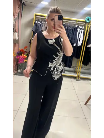 ABİYE TAŞ DETAYLI TULUM