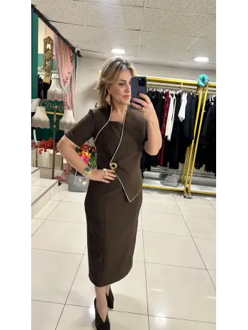 KAHVE ELBİSE