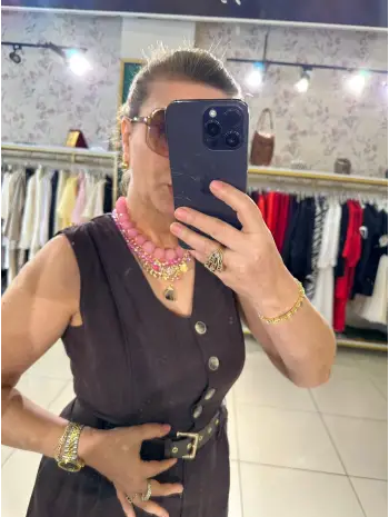 KAHVERENGİ SIRT DETAY TULUM