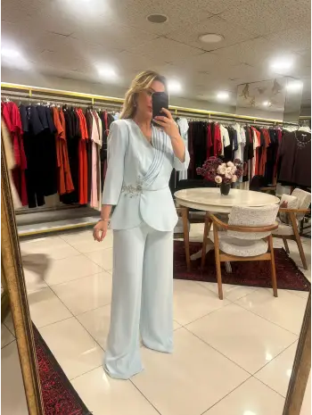 AÇIK MAVİ TAŞLI TAKIM