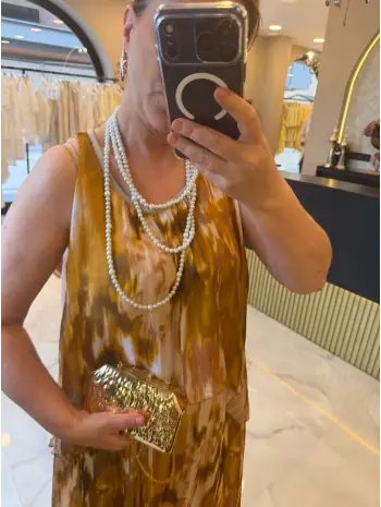 İPEK ŞİFON ELBİSE