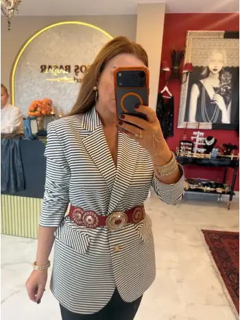 ÇİZGİLİ CEKET