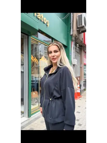 EŞOFMAN TAKIMI ANTRASİT GRİ