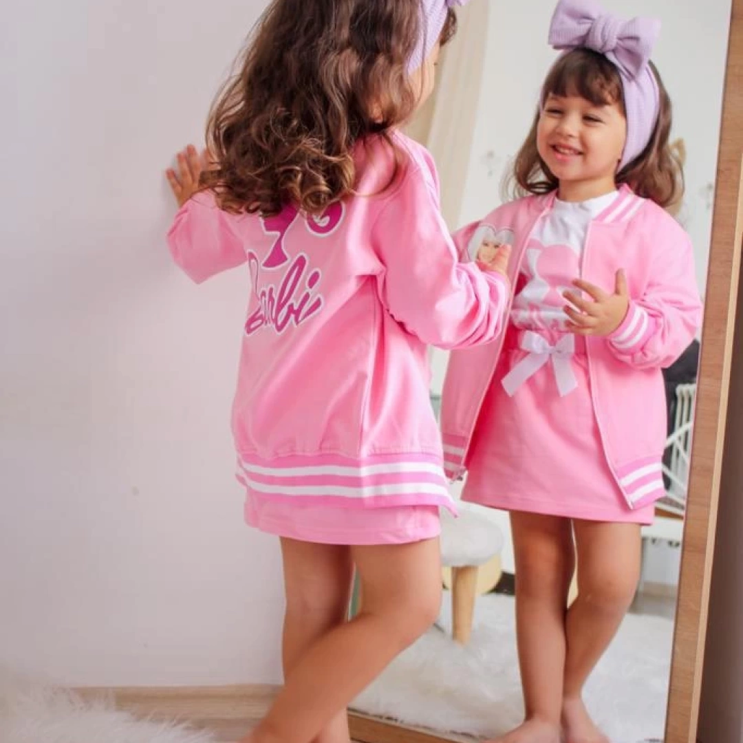 Açık Pembe Barbie 3lü Set