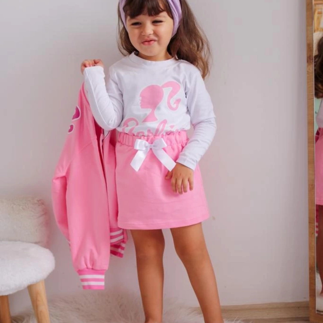 Açık Pembe Barbie 3lü Set