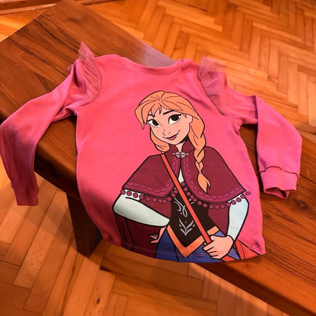 Frozen Anna Uzun Kollu T-Shirt