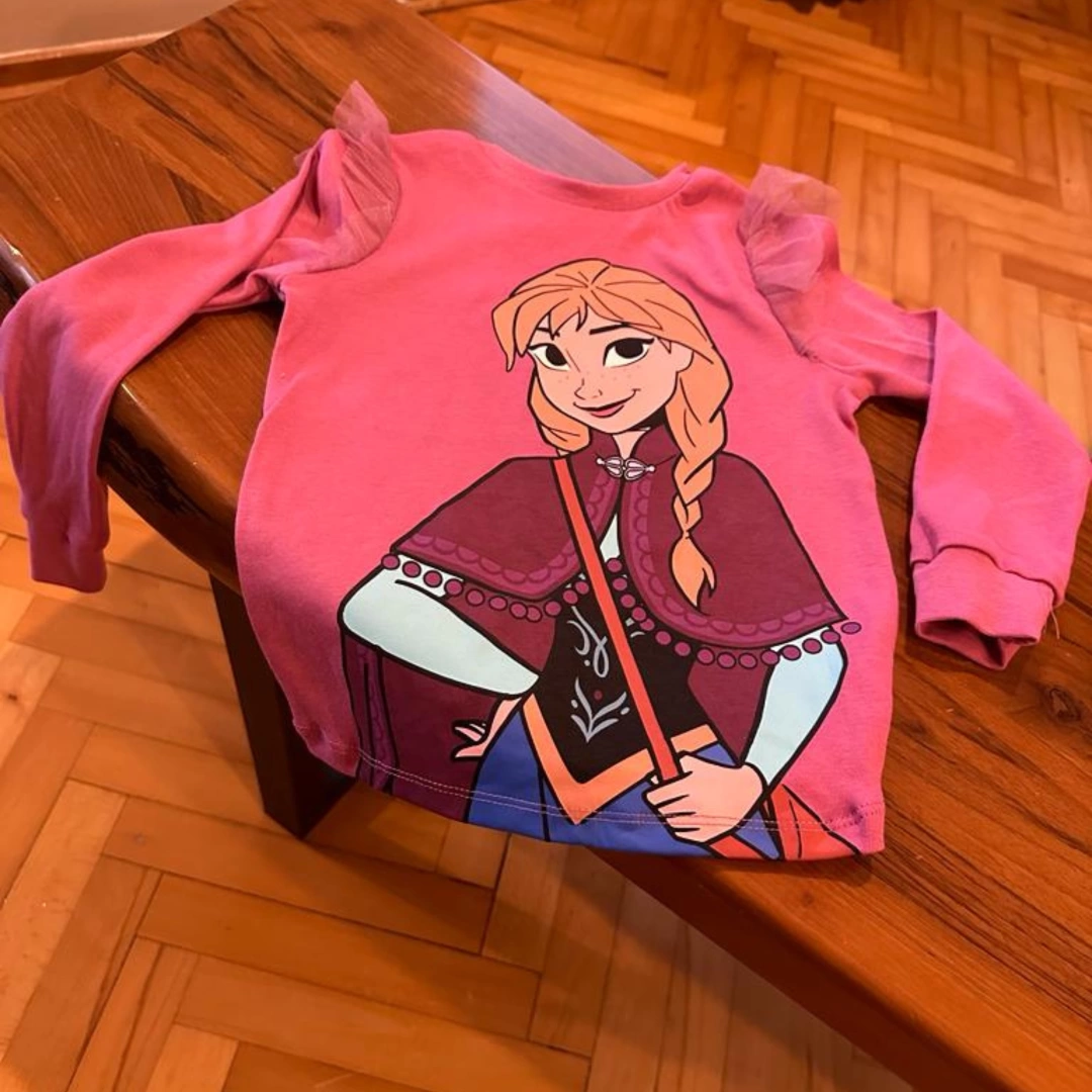 Frozen Anna Uzun Kollu T-Shirt