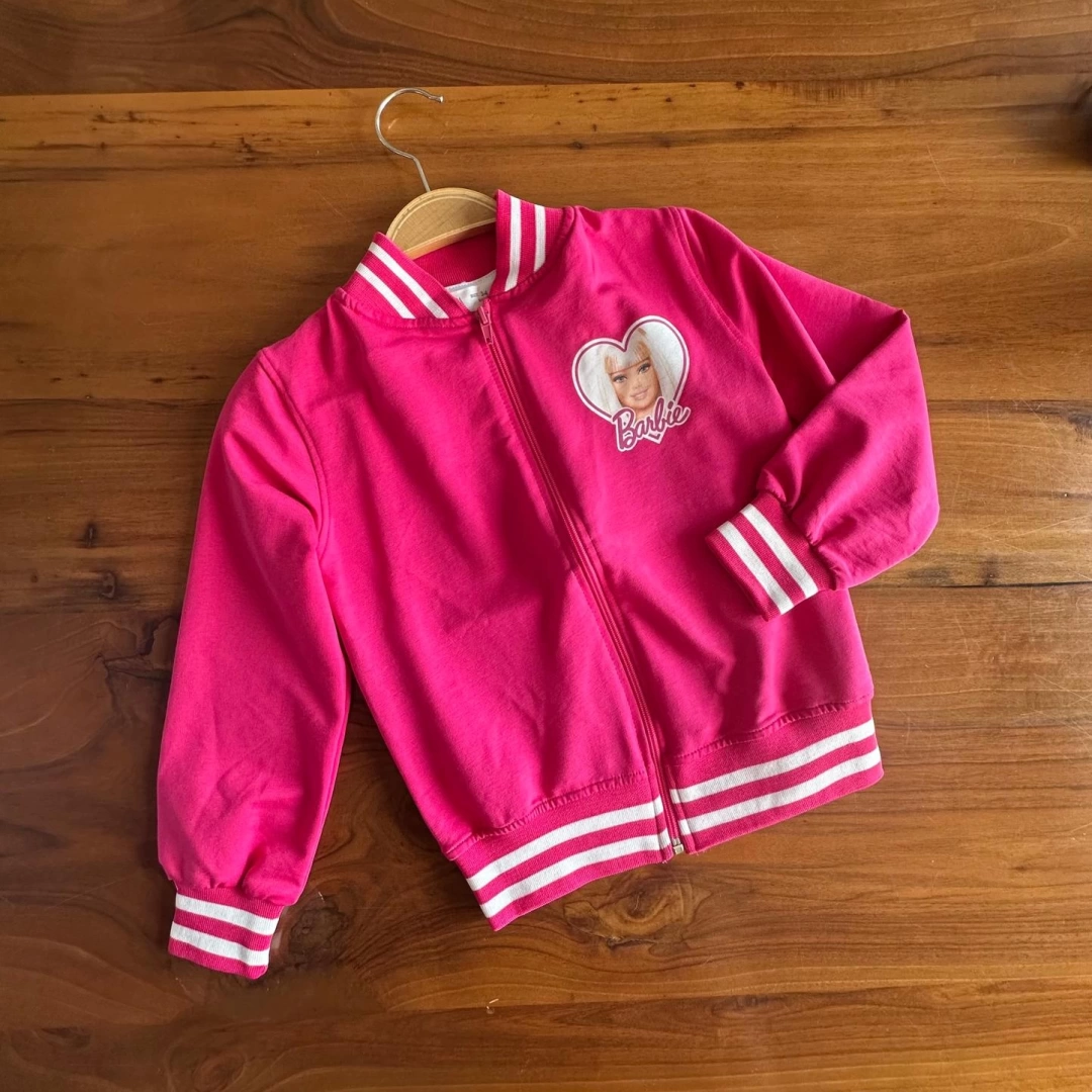 Fuşya Barbie 2li Ceket Takım