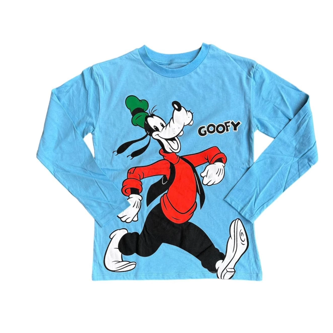 Goofy Nakışlı Uzun Kollu T-Shirt