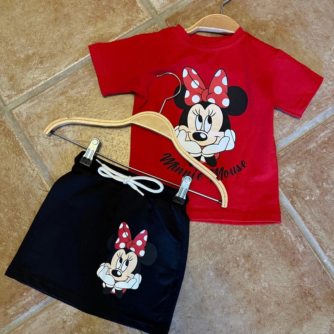 Kırmızı Minnie Etek Takım