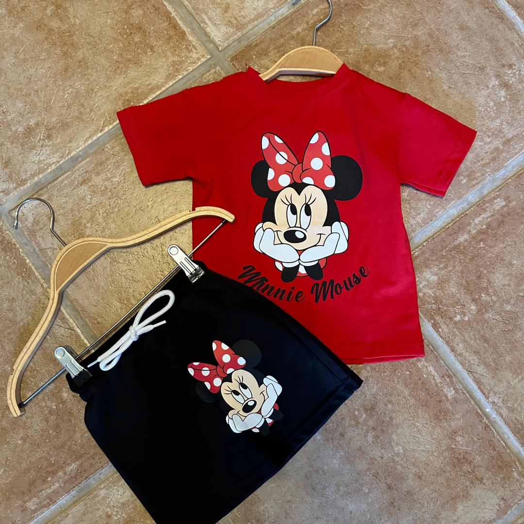 Kırmızı Minnie Etek Takım