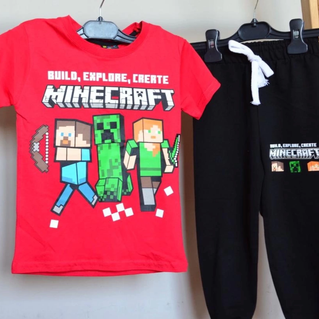 Minecraft Kırmızı Eşofman Takım