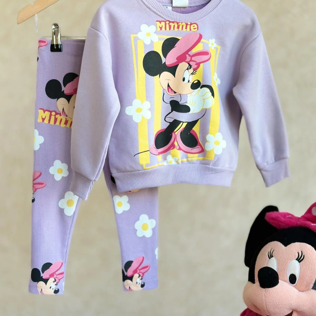 Papatyalı Minnie Tayt Takım